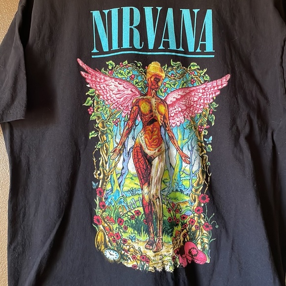 SOLD IN BOOTH - Nirvana Black Graphic Tee / Size XL - Picture 2 of 5